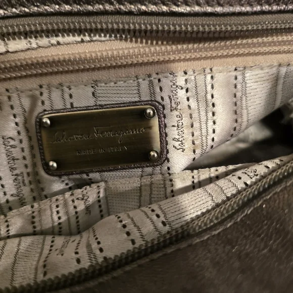 Salvatore Ferragamo Bronze Satchel Bag - Picture 2 of 16